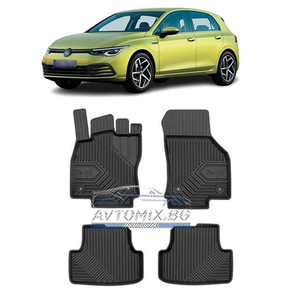 Rubber mats for VW Golf 8 from 2020 onwards, Model No.77