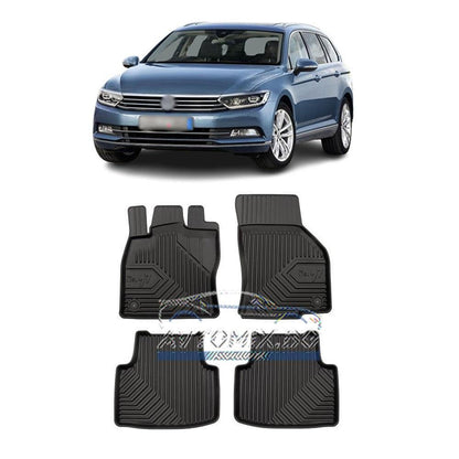 Rubber floor mats for VW Passat 8 2014-2022, Model No. 77