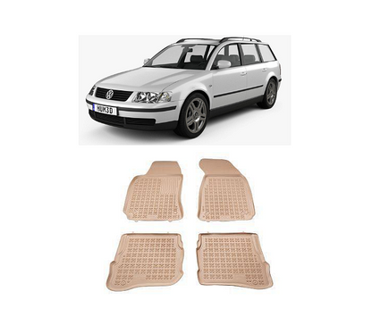 Гумени стелки за VW Passat B5 / B5.5 (1996-2005) - тип леген бежови