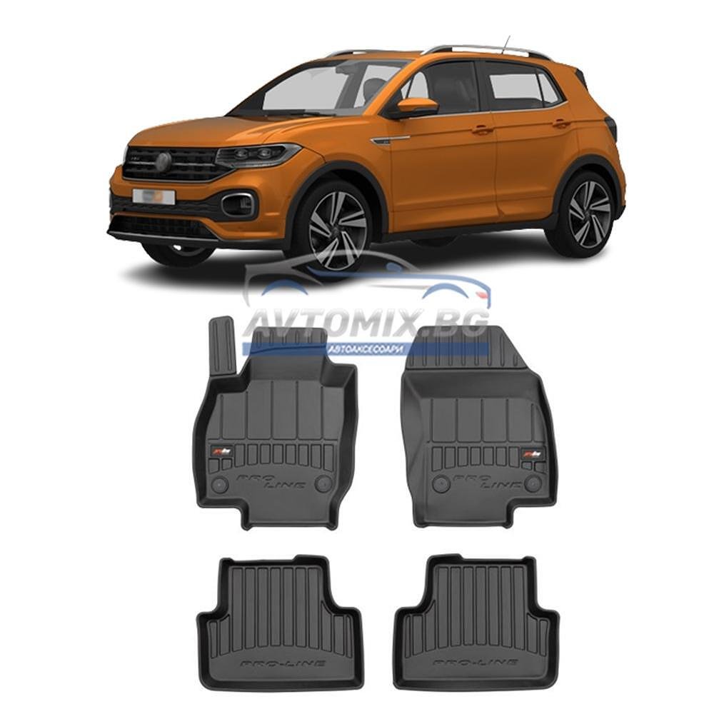 Covorașe de cauciuc pentru VW T-Cross, fabricate după 2018, ProLine 3D