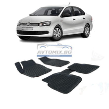 Covorașe de cauciuc pentru VW Polo sedan 2009-2017, 3D-PXM-VW-19