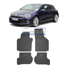 Rubber floor mats for VW Scirocco 3 2008-2017, Frogum