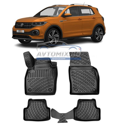Covorașe de cauciuc pentru VW T-Cross după 2018, RizLine