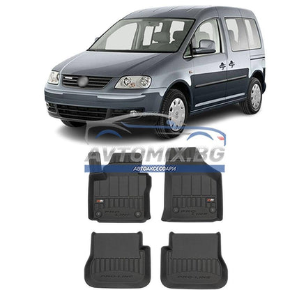 Covorașe de cauciuc pentru VW Caddy combi după 2004, ProLine 3D