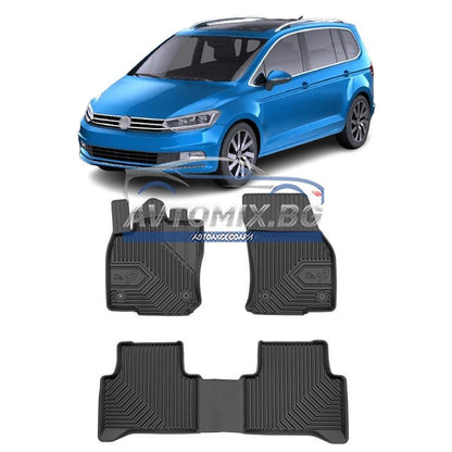 Гумени стелки зa VW Touran след 2015 г., Модел No.77