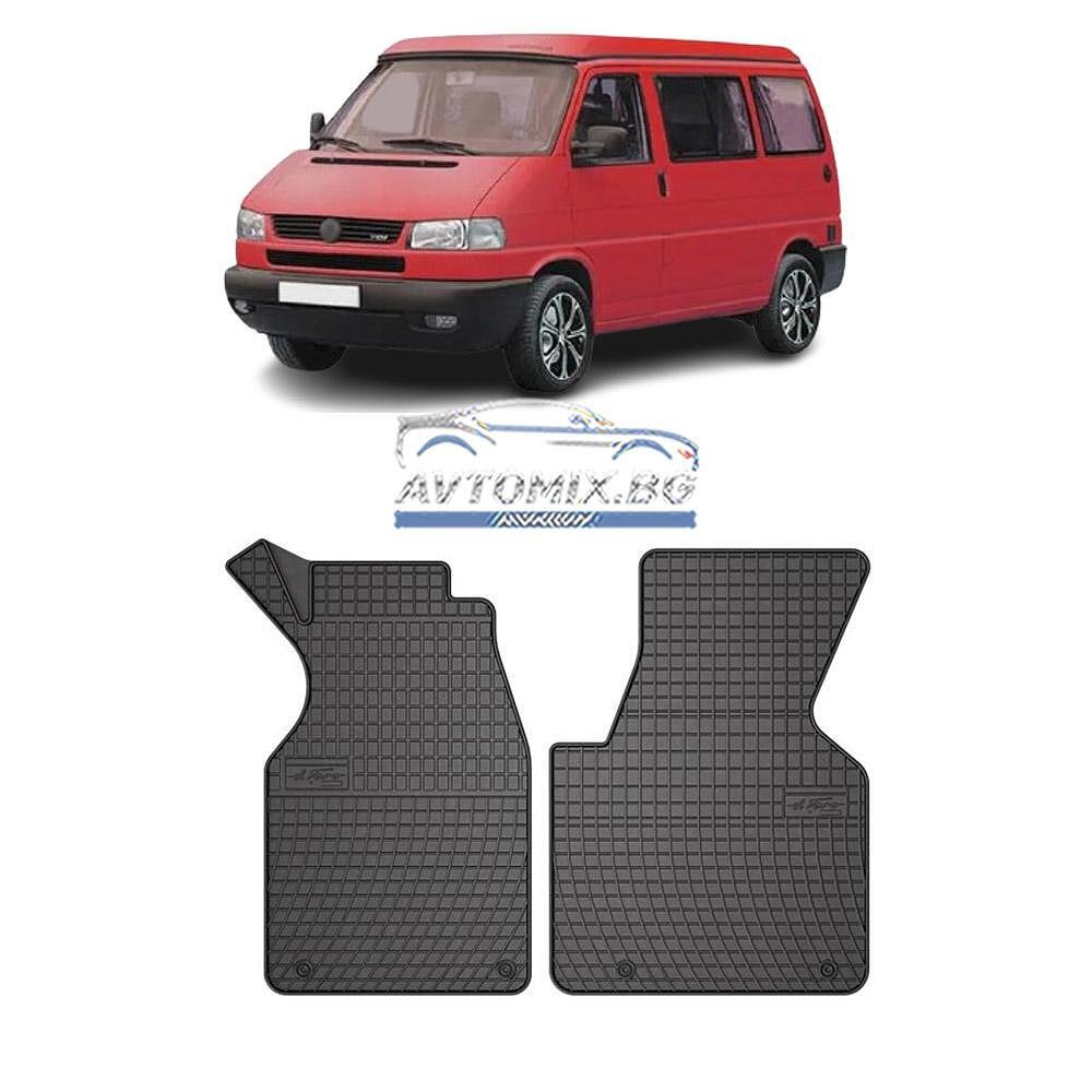 Rubber floor mats for VW Transporter T4 1990-2003, front, Frogum
