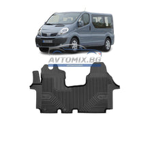 Rubber floor mats for Nissan Primastar I 2006-2016, Model No. 77