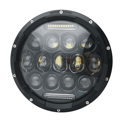 LED фар 7" за вграждане на джип, 12V