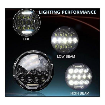Halogen spotlights for SUV, 75W, 18 cm