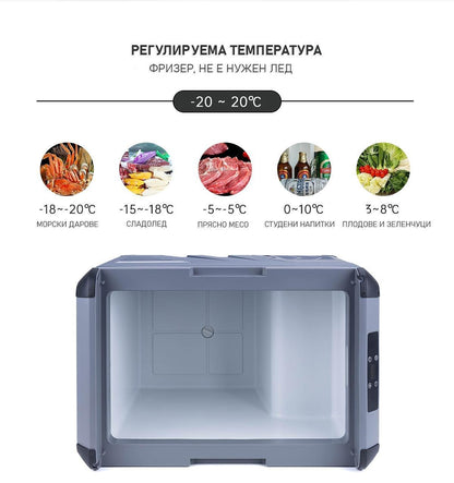 Хладилна кутия с компресор 12V/24V/220V 45 литра