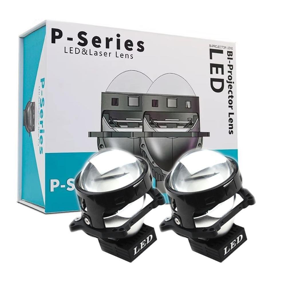 Bi-LED лупи за вграждане във фарове 3 инча, 120W 8000lm, 12V, +500% Яркост,2 броя