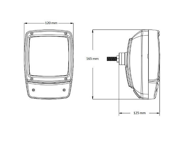 Комплект LED Фарове с Мигач 12W, 1000 lm за всяка светлина