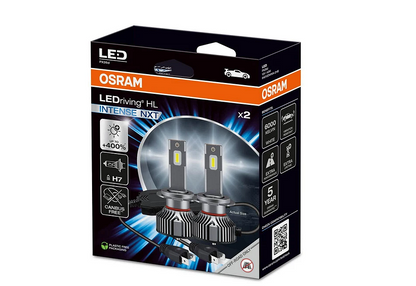 LED крушки Osram LEDriving HL INTENSE NXT, H7, +400%, 42W, 6000К, 12V, с вентилатор, CANBUS система