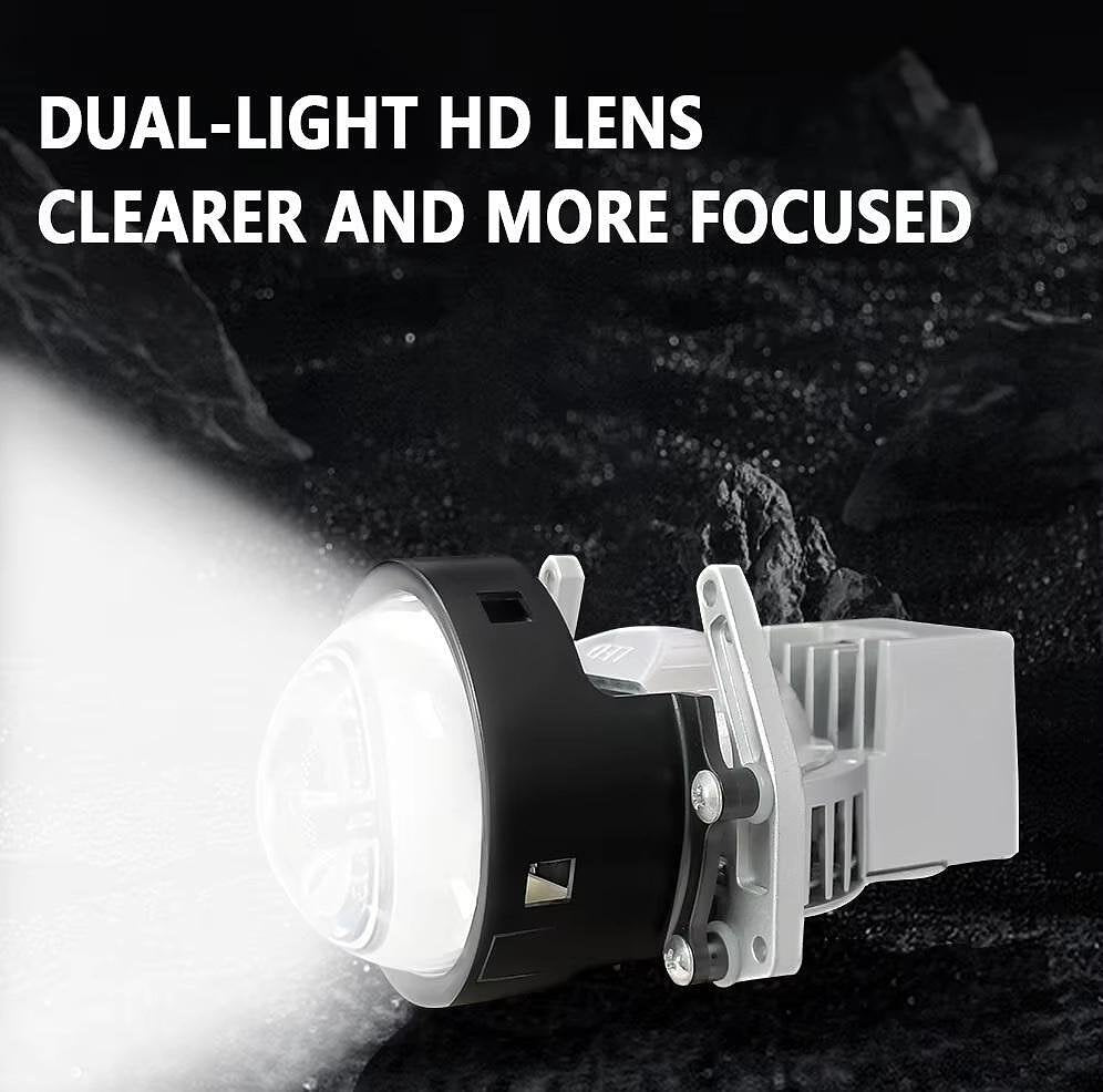 Bi-LED лупи за вграждане 3 инча, 120W 7500lm, 12V +300% Яркост, 2бр