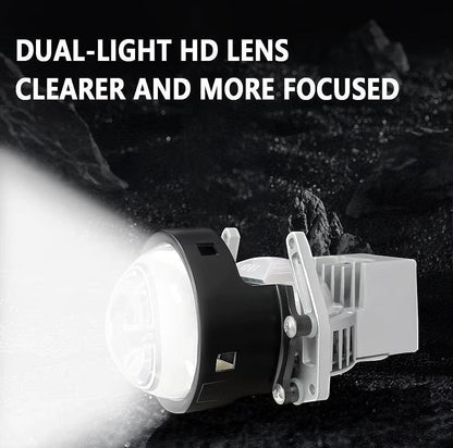 Bi-LED лупи за вграждане 3 инча, 120W 7500lm, 12V +300% Яркост, 2бр