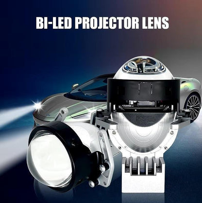Bi-LED лупи за вграждане 3 инча, 120W 7500lm, 12V +300% Яркост, 2бр