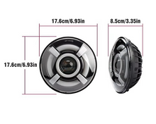 Комплект LED фарове 7" инча 18см 12V-24V къси/дълги с DRL дневни светлини мигач бяло-жълто 4800lm за АТВ джип мотоциклет камион трактор и др.