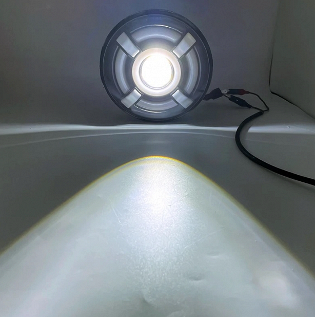 Комплект LED фарове 7" инча 18см 12V-24V къси/дълги с DRL дневни светлини мигач бяло-жълто 4800lm за АТВ джип мотоциклет камион трактор и др.