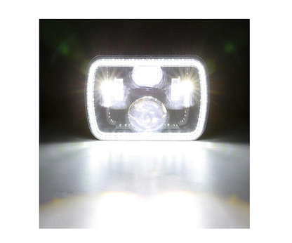 Комплект Правоъгълни LED фарове 5x7" H4 букса, 4 светлини