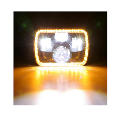 Комплект Правоъгълни LED фарове 5x7" H4 букса, 4 светлини