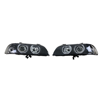 Кристални фарове  Angel Eyes BMW E39  (1995-2000) - черни
