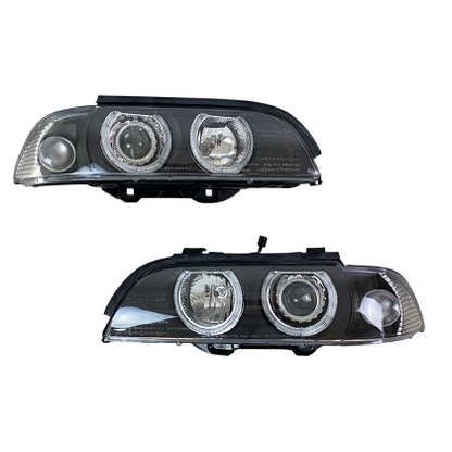Кристални фарове  Angel Eyes BMW E39  (1995-2003) - черни