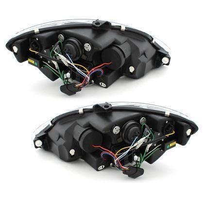 Кристални фарове SEAT ALTEA / LEON / TOLEDO (2005-2009) - черни