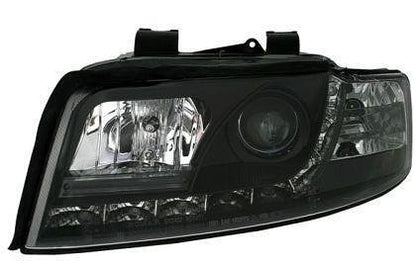 Faruri clare pentru Audi A4 (2001-2004) - negre