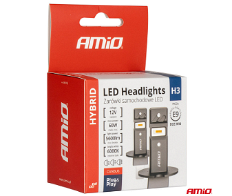 Крушки AMIO HYBRID LED H3 6000K Canbus 60W