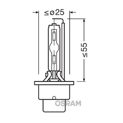 Ксеноновa крушкa, D2S 85V 35W, Xenarc 4300K, Osram