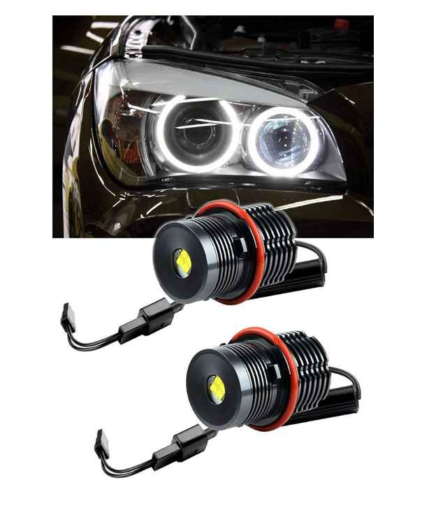 LED Angel Eyes крушки за BMW – CANBUS, бяла светлина, Plug & Play