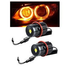 LED Angel Eyes крушки за BMW – CANBUS, жълта / оранжева светлина, Plug & Play
