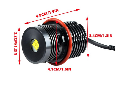 LED Angel Eyes крушки за BMW – CANBUS, жълта / оранжева светлина, Plug & Play