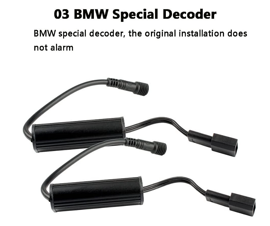 LED Angel Eyes крушки за BMW – CANBUS, жълта / оранжева светлина, Plug & Play