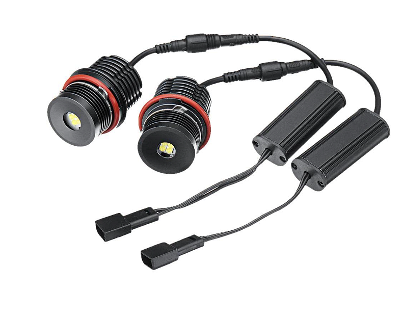 LED Angel Eyes крушки за BMW – CANBUS, жълта / оранжева светлина, Plug & Play