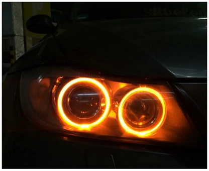 LED Angel Eyes крушки за BMW – CANBUS, жълта / оранжева светлина, Plug & Play
