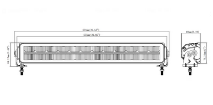 LED BAR 55см 12\24V  L3423