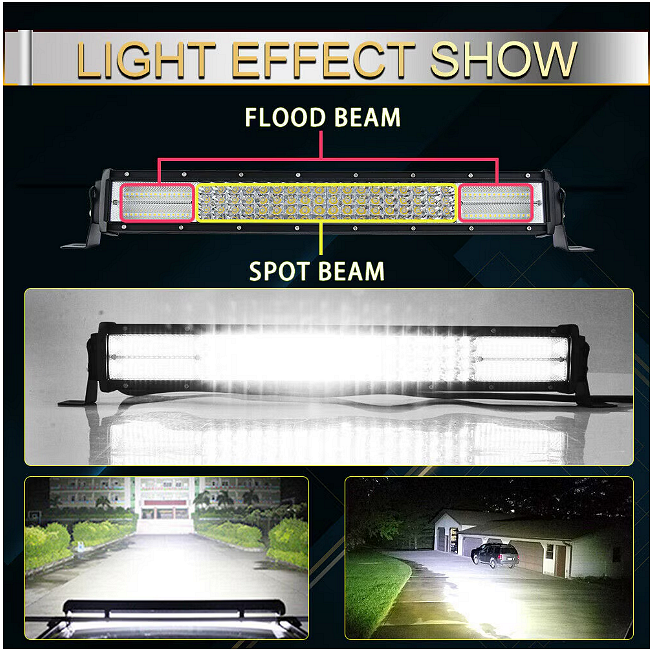 СУПЕР МОЩЕН Led Bar извит 105 См 696W 7D 12V 24V