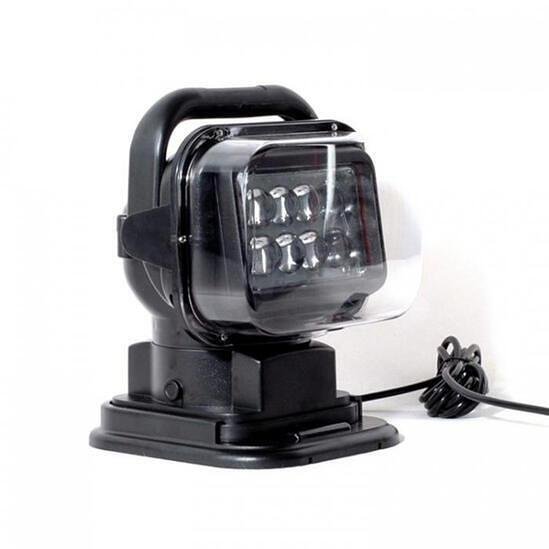 LED диоден боен фар с дистанционно, 24 см, 50 W