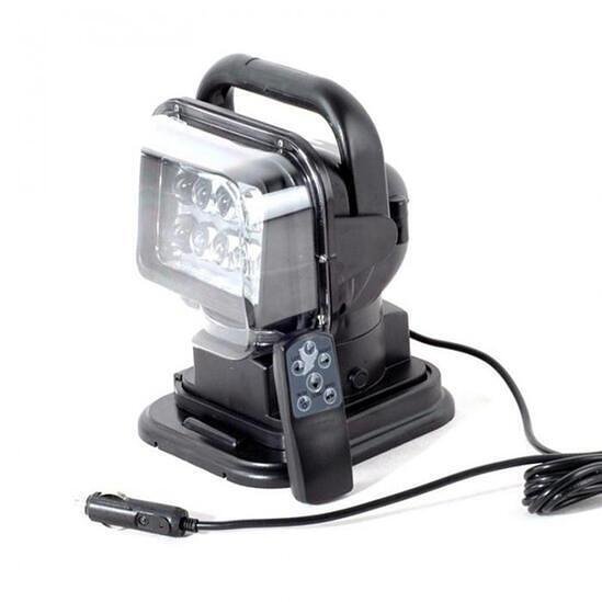 LED диоден боен фар с дистанционно, 24 см, 50 W