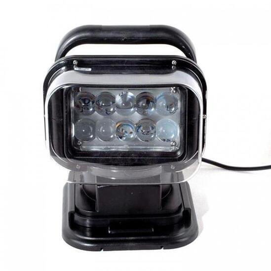 LED диоден боен фар с дистанционно, 24 см, 50 W