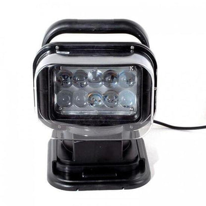 LED диоден боен фар с дистанционно, 24 см, 50 W