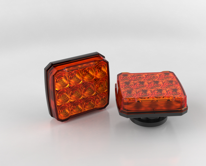 LED диодни аварийни светлини ,маяк, 12-24V, безжични, магнитни, 12 режима на работа
