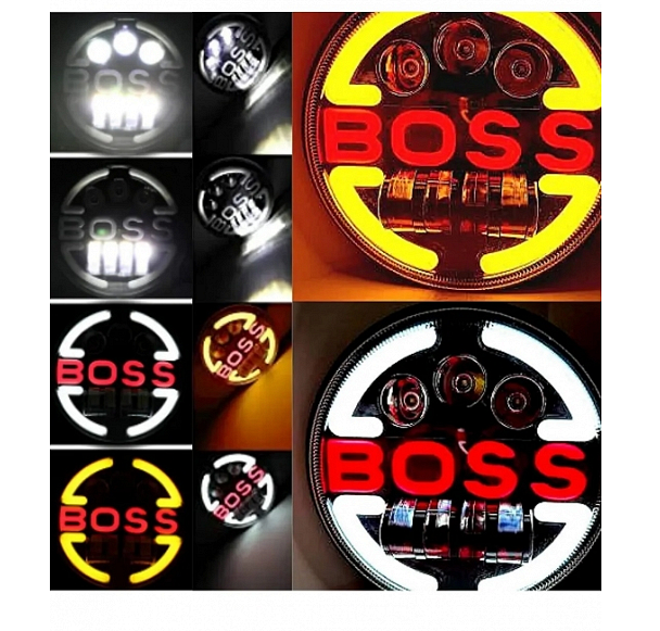 Far LED 7" inch 18cm 12V-24V 6500lm pentru ATV, jeep, motocicletă, camion, tractor etc.