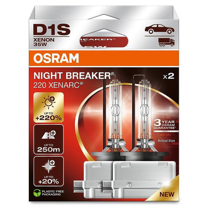 Ксенон крушка D1S, 85V 35W, Xenarc Night breaker 220, Osram