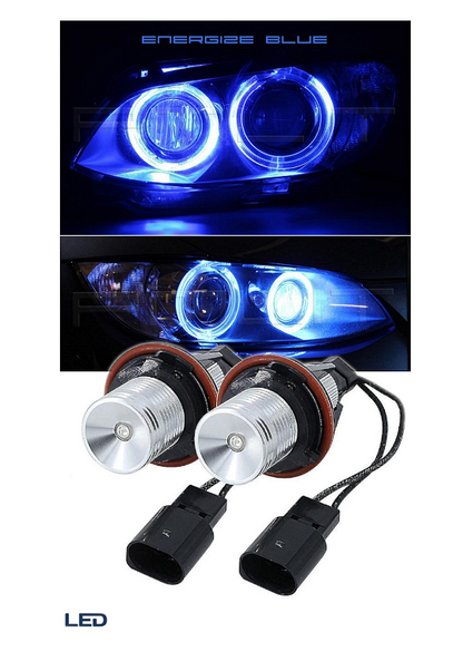 Becuri LED Angel Eyes ochi de înger 12V-24V culoare albastru pentru BMW cu Canbus fără erori