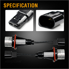 LED крушки Angel Eyes ангелски очи 12V-24V цвят син за BMW с Canbus без грешки