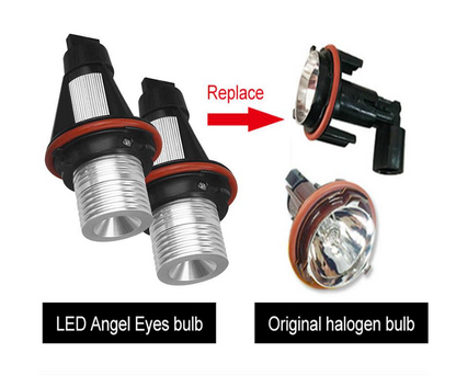 Becuri LED Angel Eyes ochi de înger 12V-24V culoare albastru pentru BMW cu Canbus fără erori