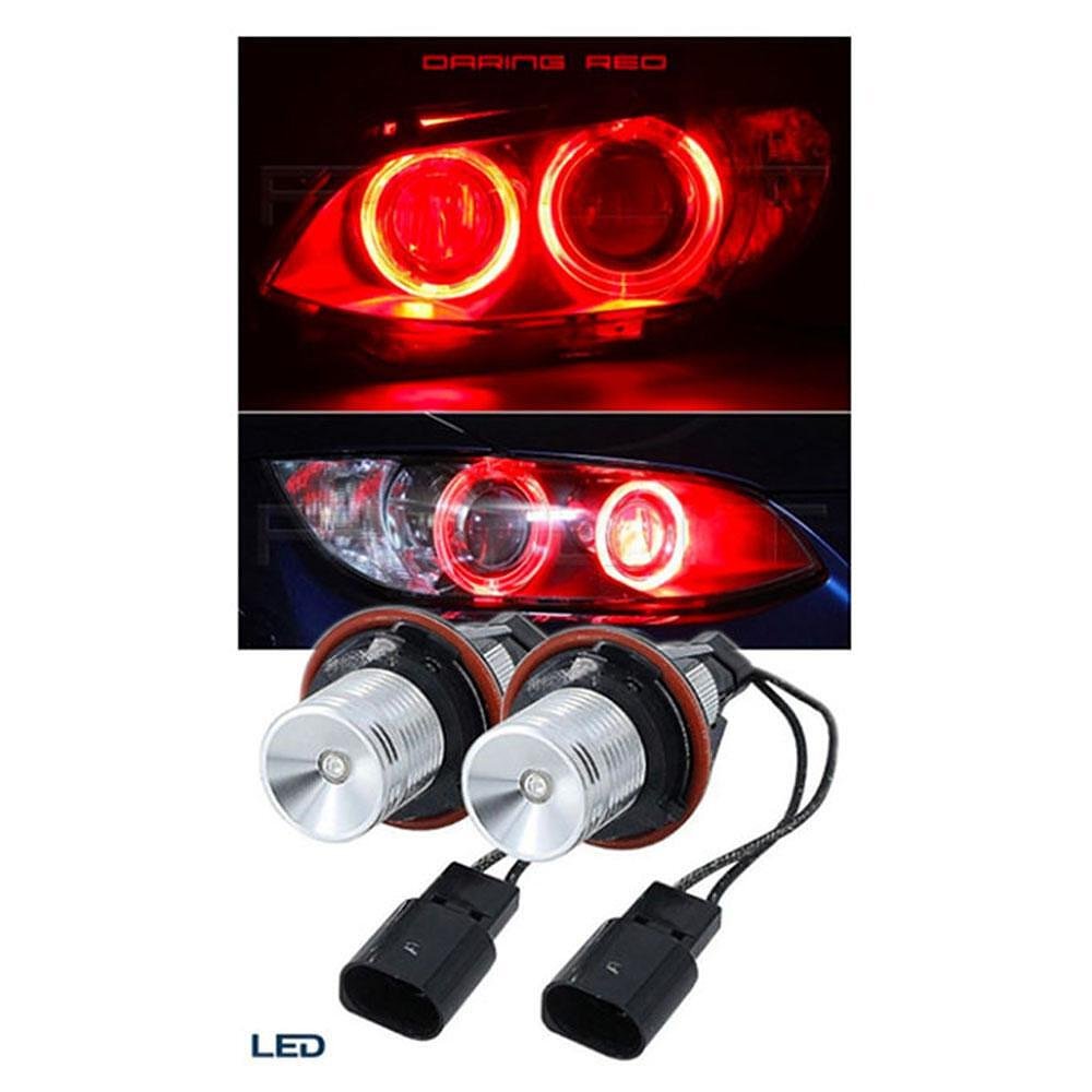 LED крушки ангелски очи за BMW, 12V-24V, с Canbus без грешки, червени