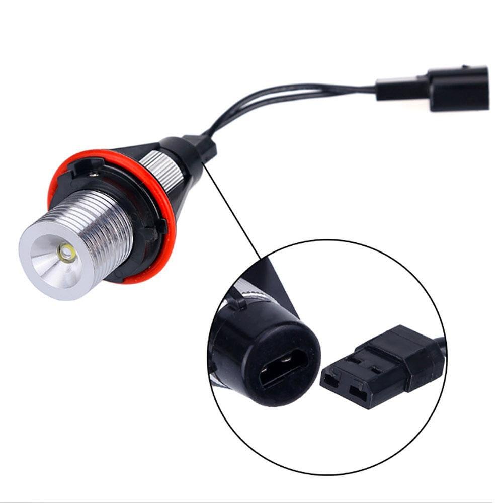 LED крушки ангелски очи за BMW, 12V-24V, с Canbus без грешки, жълти